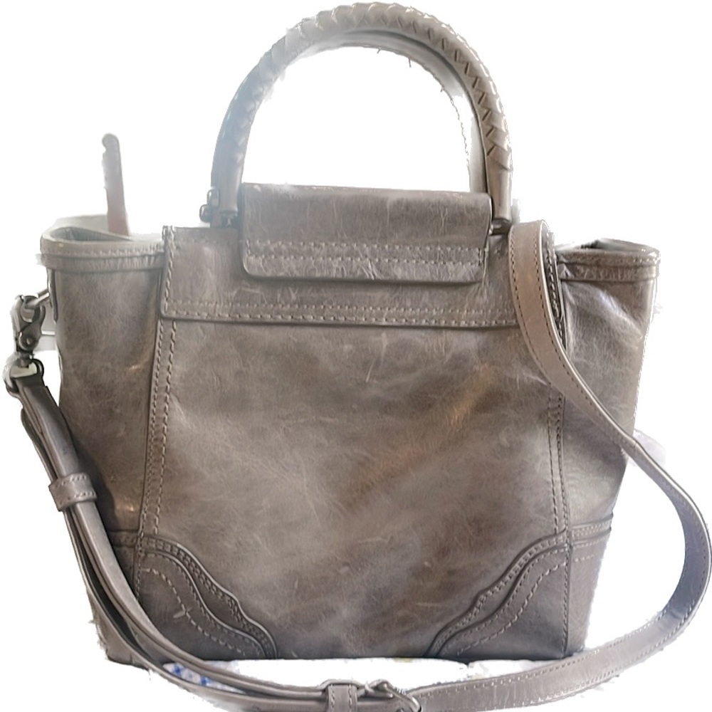 Frye✨with dust cover✨ Riviana Mini Tote in Ice gray leather handbag